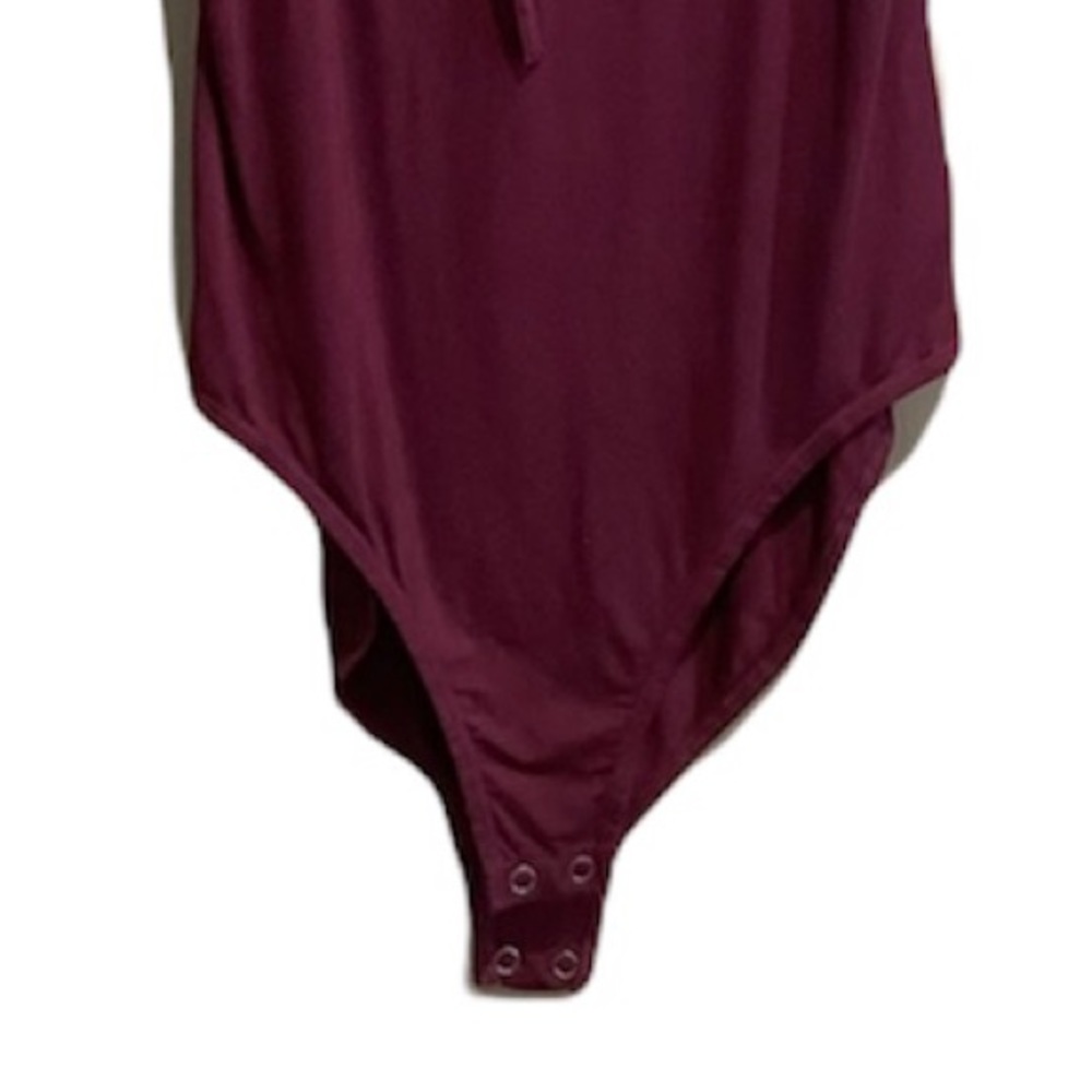NWT AMERICAN EAGLE MAROON ONE PIECE BODY SUIT Sz MEDIUM - Picture 6 of 7